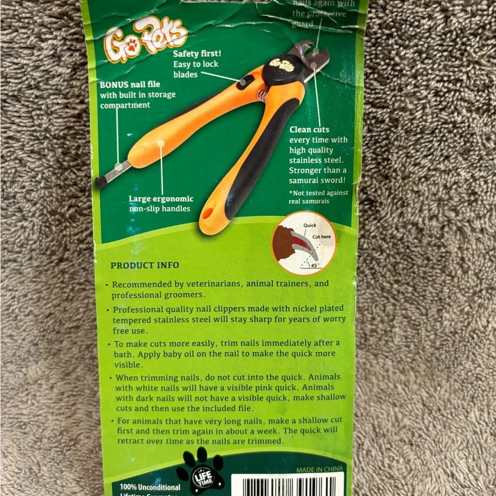 GoPets Dog Nail Clippers with Quick Sensor& Safety Guard,Heavy Duty Nail Trimmer